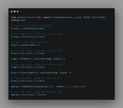 Image result for Machine Learning Linear Regression Code