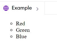 Image result for Unordered List Output in HTML