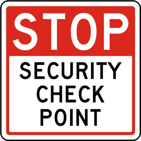 Security Check Signage Sample に対する画像結果