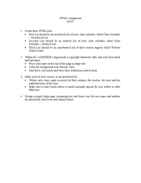 HTML Code Assignment に対する画像結果