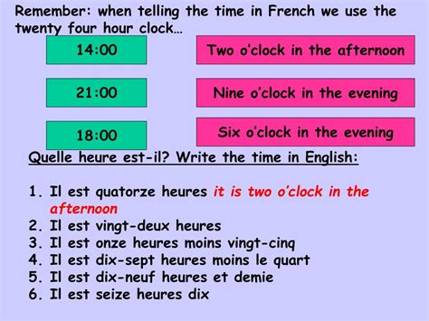 Image result for L'Heure in French