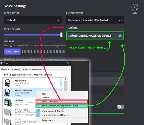 Toradh íomhá ar Set as Default Communication Device