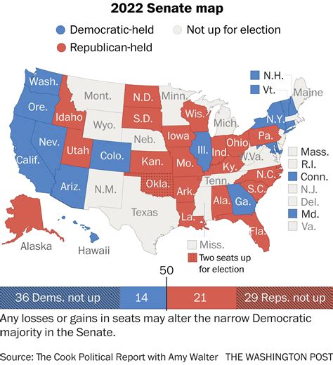 Image result for U.S. Senate Map 2022