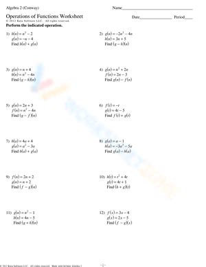 Image result for Function and Types of Functions Worksheet