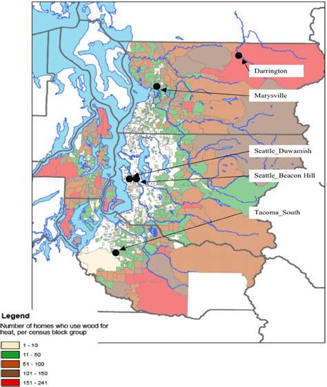 Toradh íomhá ar Puget Sound Zip Code Map
