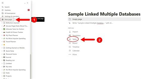 Image result for Notion Linked Database Views