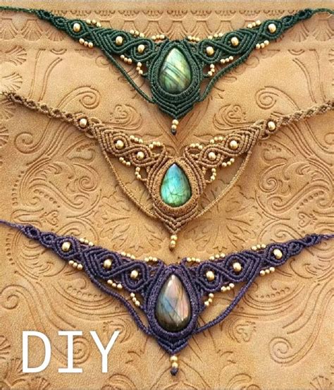 DIY Macrame Jewelry Tutorials に対する画像結果