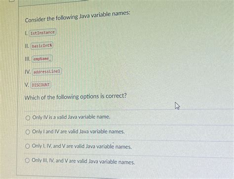 Valid Variable Names in Java に対する画像結果