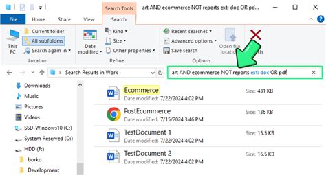 Image result for File Explorer Search for Keyword