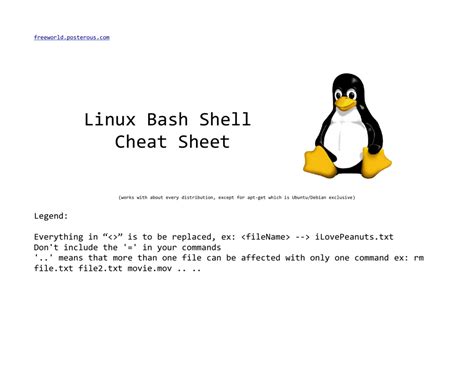 Image result for Bash Shell Cheat Sheet