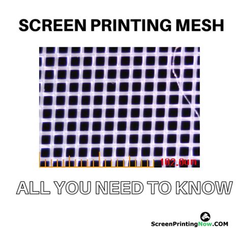 Image result for Screen Printing Mesh Count Chart