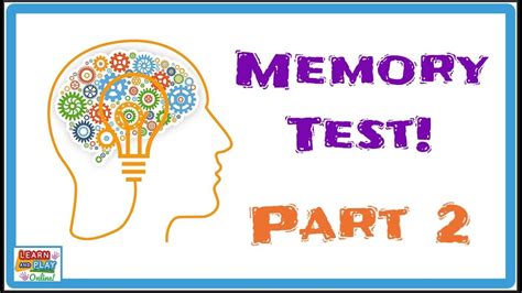 Toradh íomhá ar Memory Test Quiz