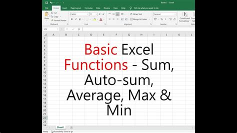 Image result for Beginner Excel Functions
