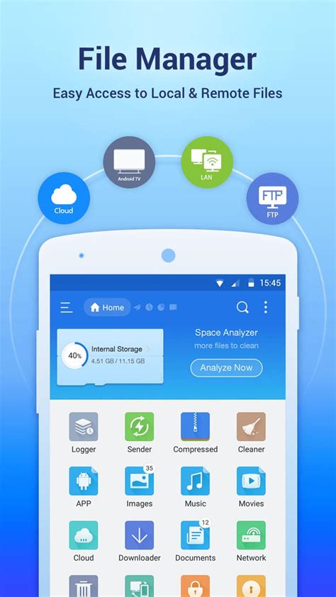 Toradh íomhá ar Android File Manager Screen