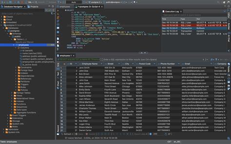 SQL DBeaver View Schema に対する画像結果