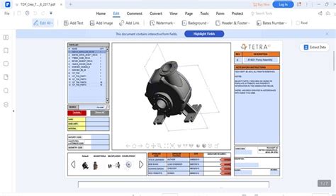 Step File to 3D PDF に対する画像結果