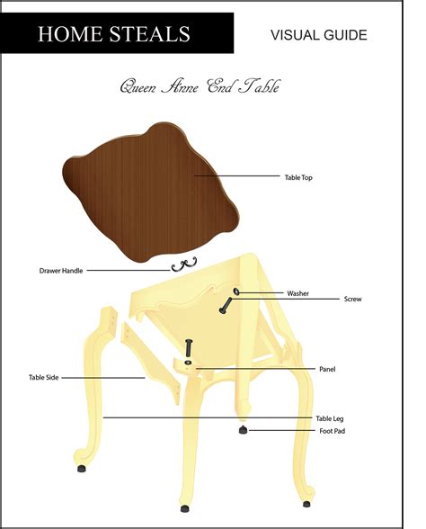 Image result for Exploded Drawing of a Table