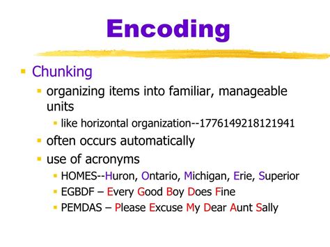 Toradh íomhá ar Encoding Psychology Definition