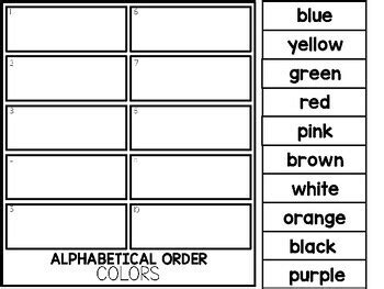 Image result for ABC Order First Grade