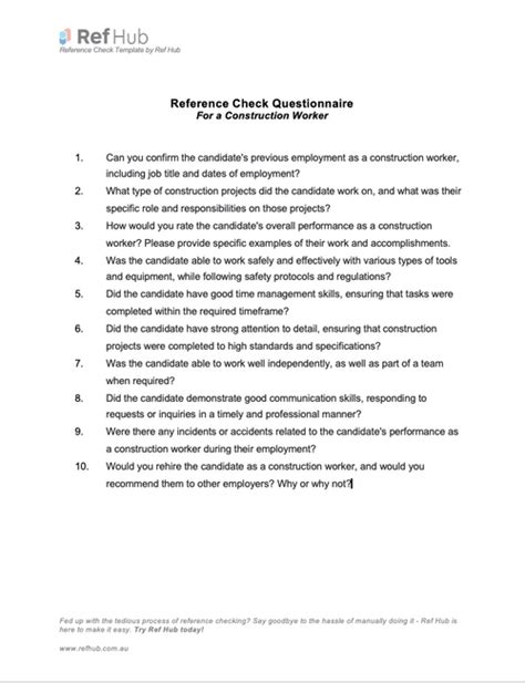 Image result for Contractor Reference Check Questions