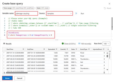 Azure Data Explorer SQL に対する画像結果