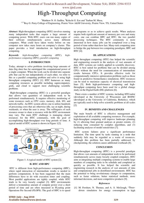 Image result for High-Throughput Computing