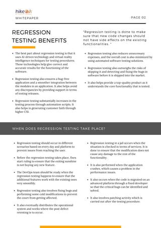 Regression Testing Framework Example に対する画像結果