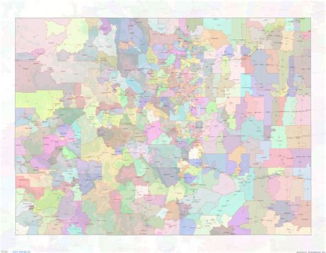 Image result for Zip Code Map for Denver Co