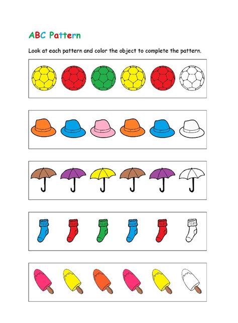 Pattern Worksheet Middle School に対する画像結果