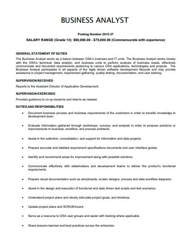 Image result for Business Analyst Glossary Template