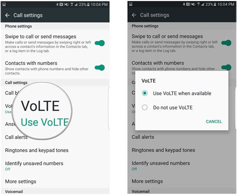 Toradh íomhá ar Enable Volte