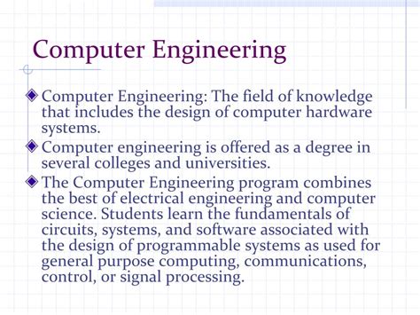 Image result for Computer Engineering Disciplines