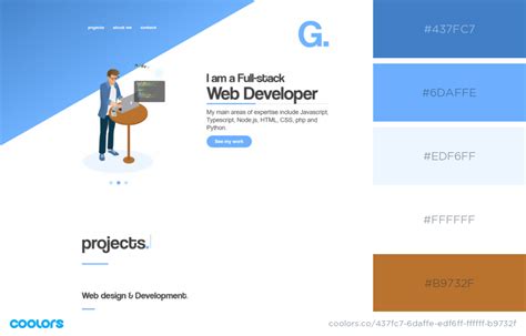 Image result for Blue Color Palette Web Design