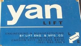 Yan Lift Engineering Sign માટે ઇમેજ પરિણામ