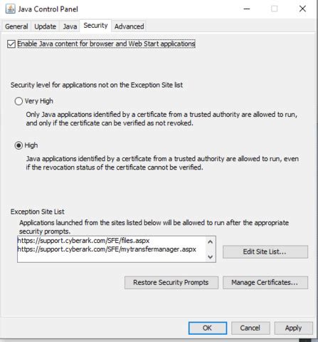Open SFE File に対する画像結果