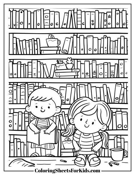 Toradh íomhá ar Library Coloring Sheets with Name