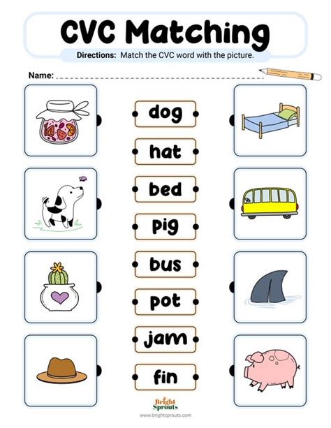 Image result for CVC Simple Worksheets