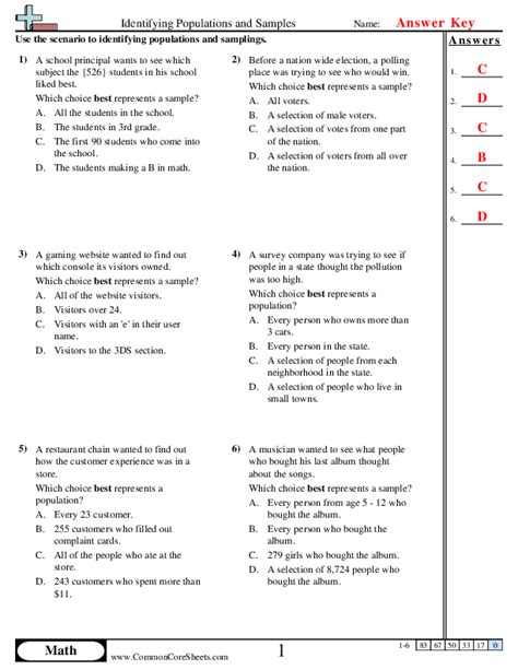 Toradh íomhá ar Sampling Worksheet