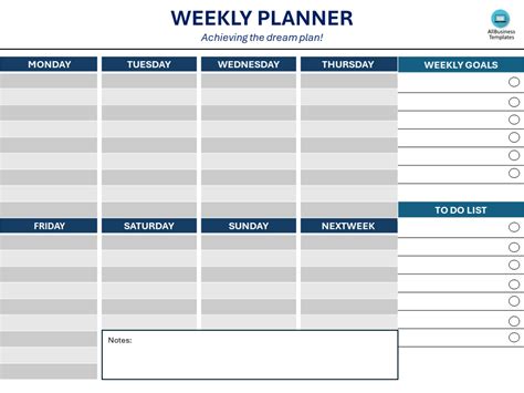 Sample Weekly Planner に対する画像結果