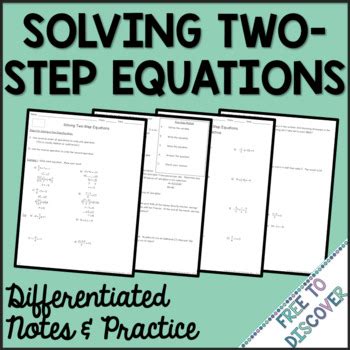 Image result for Two-Step Equations Notes