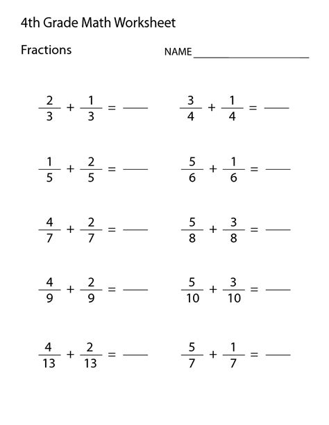 Toradh íomhá ar Free Math Sheets for 4th Grade Drawing