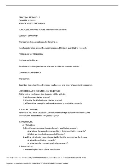 Sample Lesson Plan with Practical Work Approach に対する画像結果