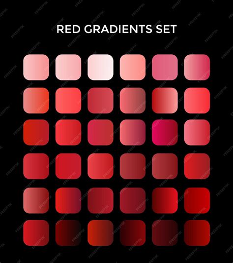 Toradh íomhá ar Red Color Gradient Hex Codes