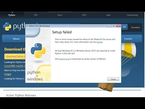 Image result for Python Setup Failed Error