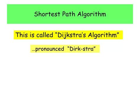 Image result for What Is the Shortest Path Algorithm