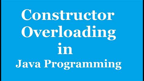 Image result for Constructor Overodding in Java