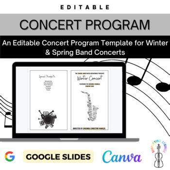Image result for Concert Programme Template