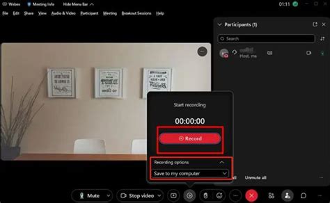 Image result for How to Record Meeting in WebEx