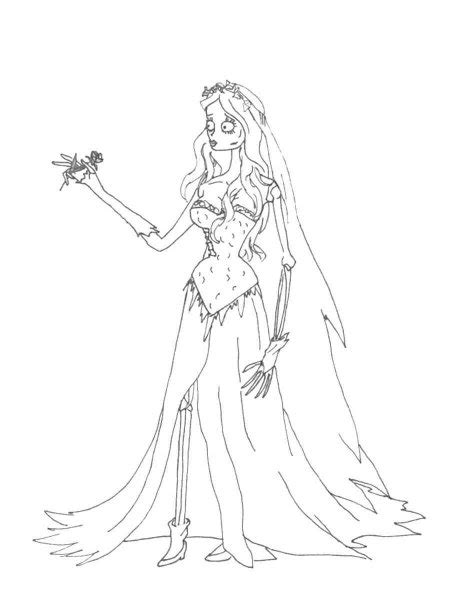 Corpse Bride coloring pages