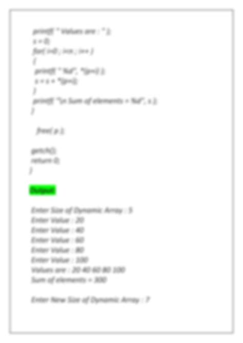 Image result for Realloc Program Output